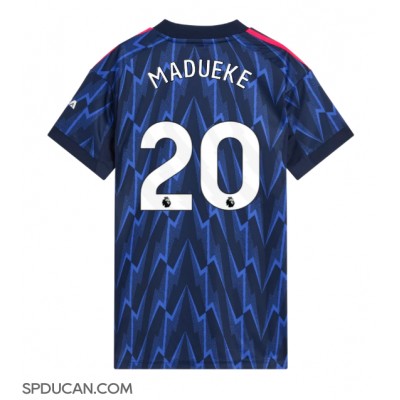 Zenski Nogometni Dres Arsenal Noni Madueke #20 Gostujuci 2025-26 Kratak Rukav Zenski Nogometni Dres Arsenal Noni Madueke #20 Gostujuci 2025-26 Kratak Rukav